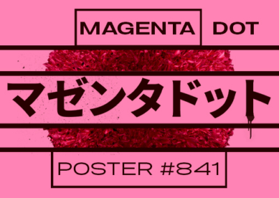 Magenta Dot Poster #841