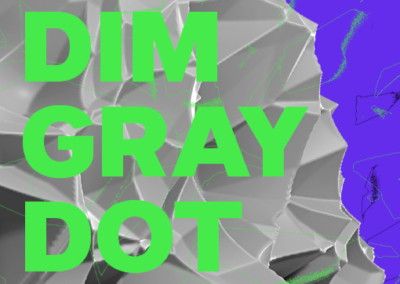 Dim Gray Dot Poster #851