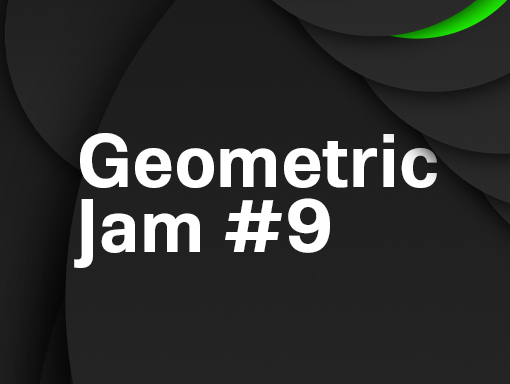 Presentation of the digital artwork number 899 named Geometric Jam 9