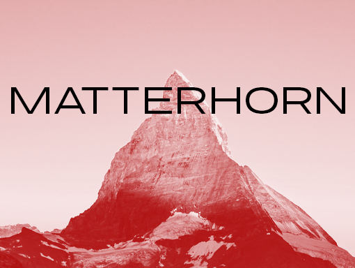 Presentation of the first poster made about the photograph of the Famous Swiss Mountain Matterhorn