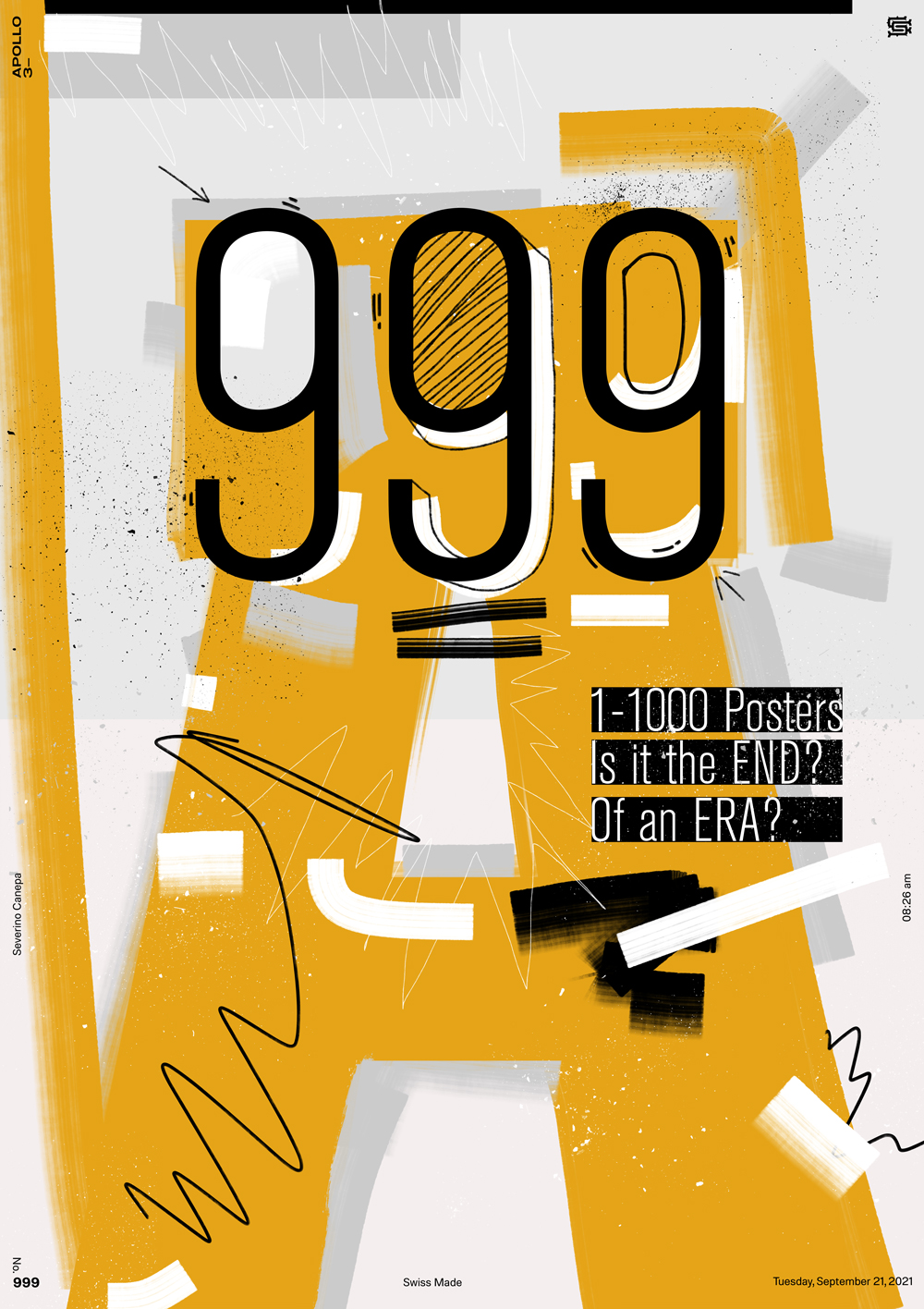 Celebration design made about the number 999