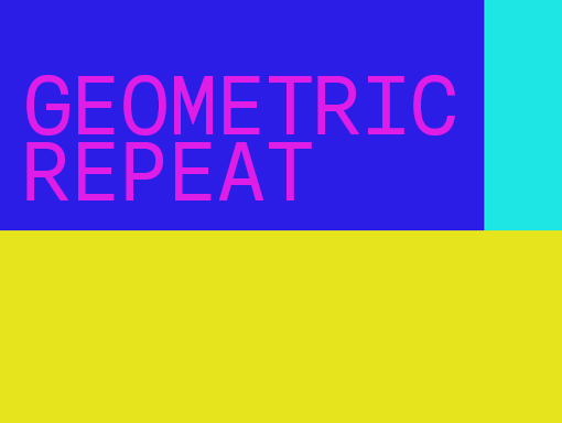 Overview of the poster number 1002 named Geometric Repeat