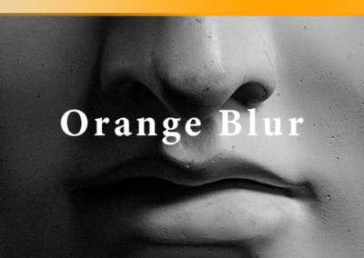 Orange Blur Poster #1050