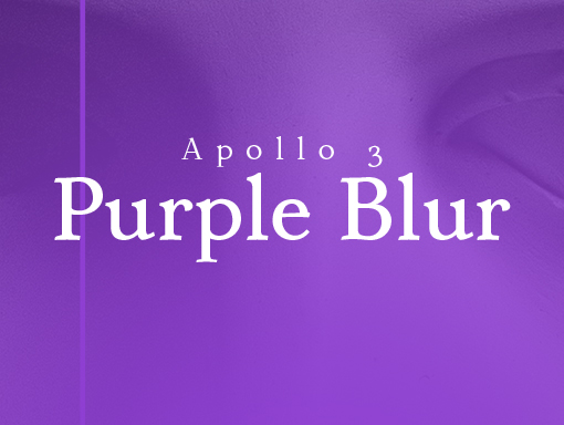 Overview of the graphic qualities of the poster 1051 Purple Blur