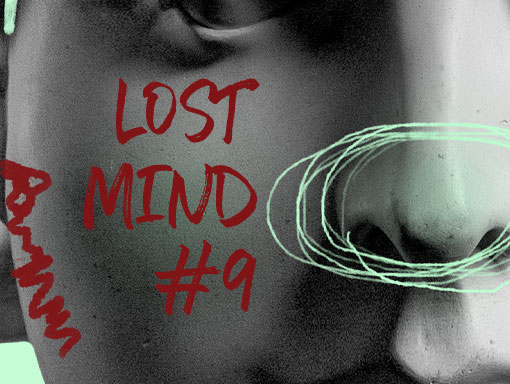 Digital artwork presentation titled Lost Mind 9