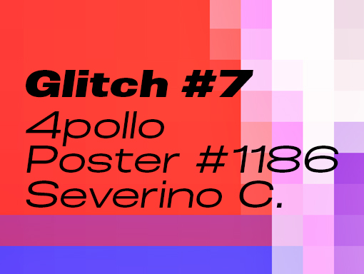 Presentation of the poster number 1186 named Glitch 7