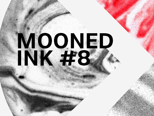 Presentation of the minimalist digital art named Mooned Ink 8