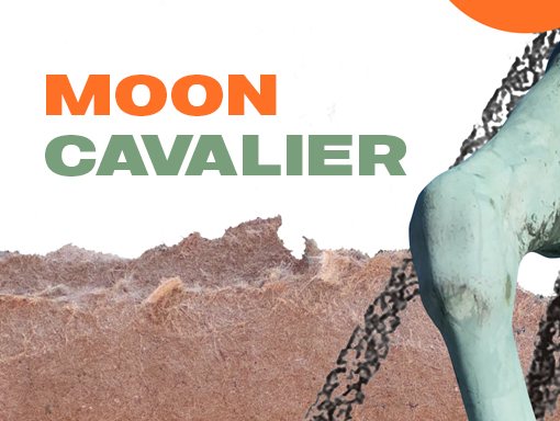 Visual presentation of the digital collage 1245 named Moon Cavalier