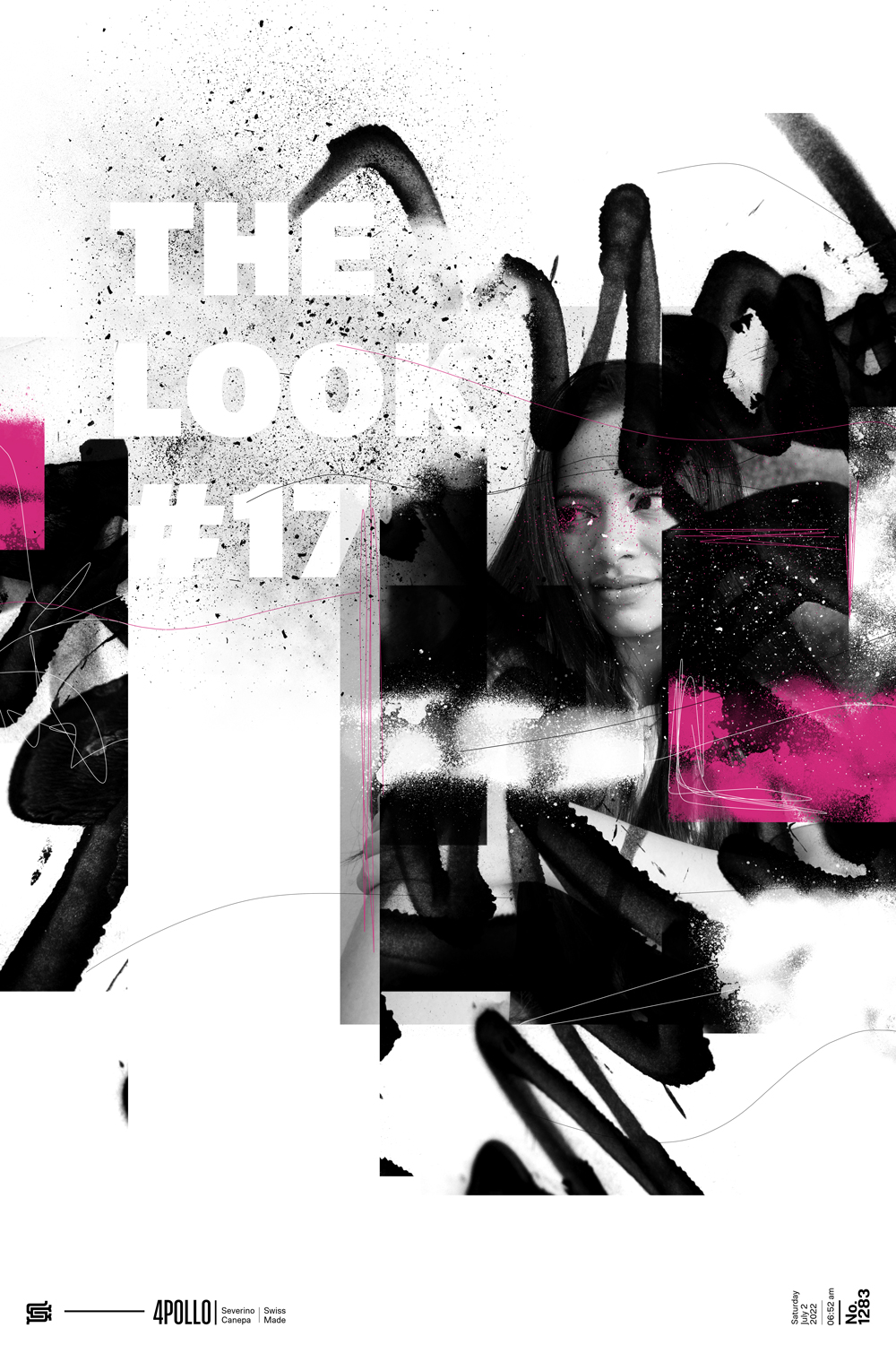 Nice grunge and dirty layout made with brushes and the picture of a girl