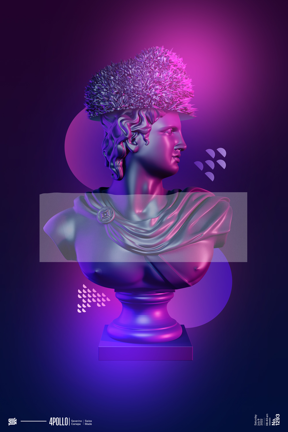 Aerial and mysterious digital art realized with a 3D version of Apollo