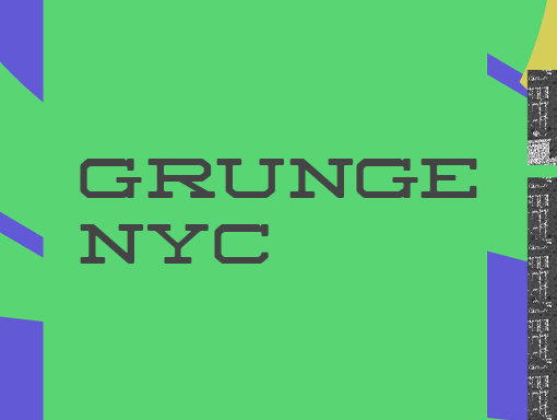 Digital presentation of the poster number 1415 named Grunge NYC