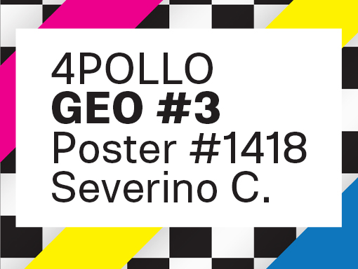 Presentation of the poster number 1418 titled Geo 3