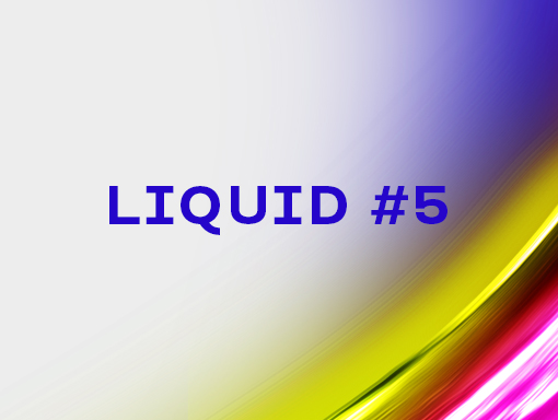 Presentation of the digital artwork number 1474 named Liquid 5