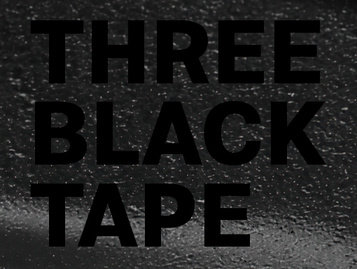 Presentation of the digital artwork number 1494 named Three Black Tape