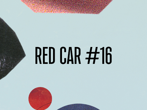 Presentation of the digital collage named Red Car 16