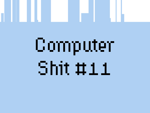 Visual artwork presentation number 1526 named Computer Shit 11