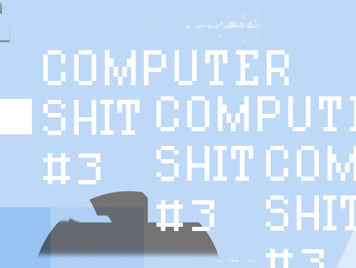 Presentation of the experimental artwork number 1518, named Computer Shit 3