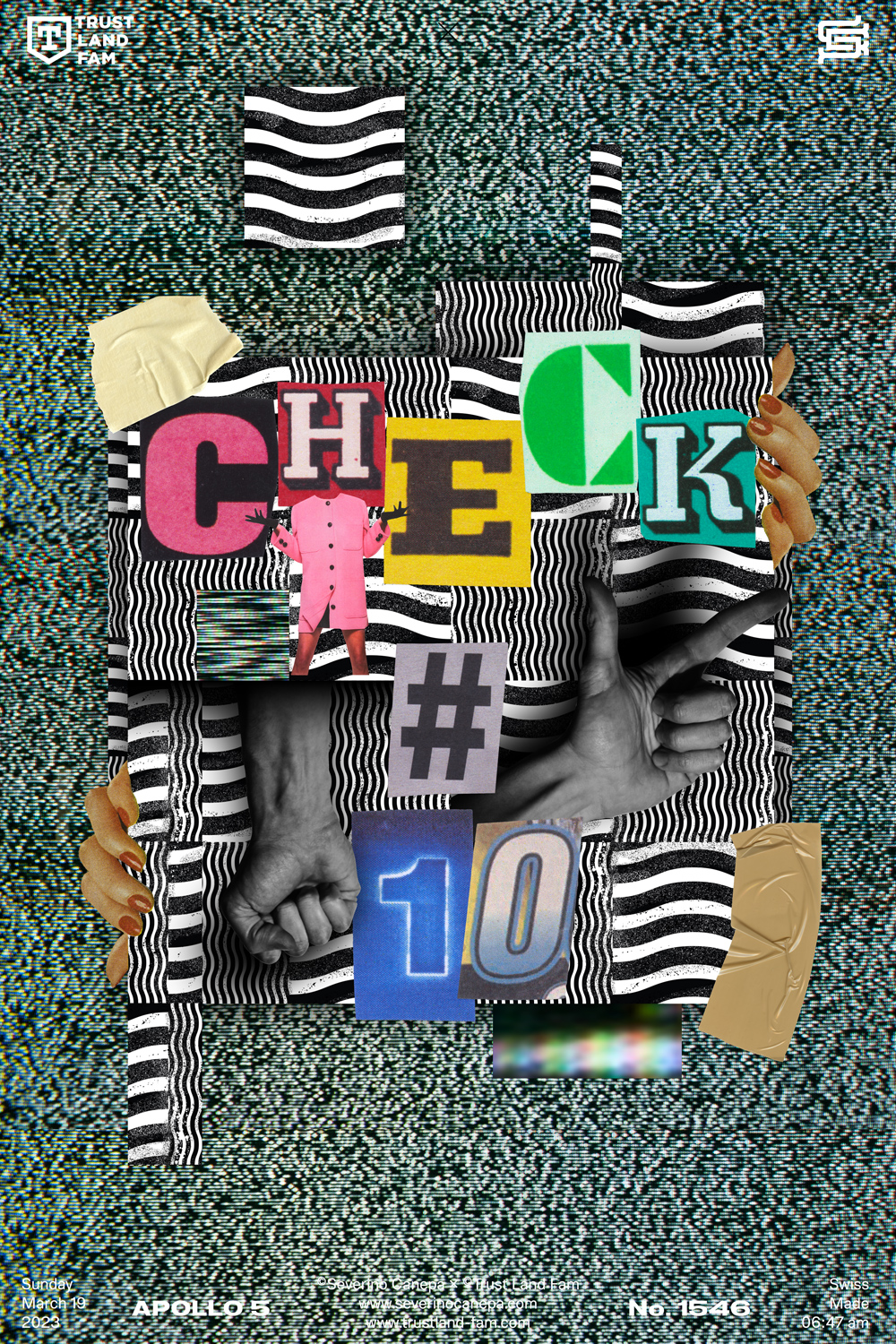 Digital creation I realized as a collage with screen photographs and letters