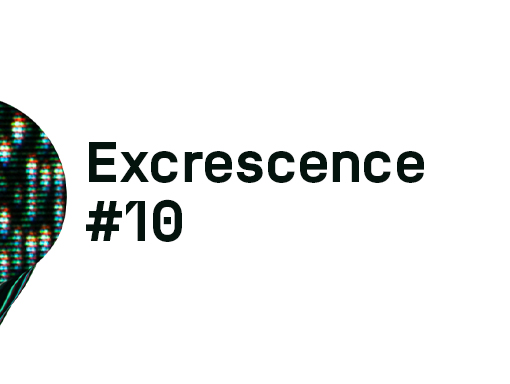 Presentation of the visual artwork number 10 of the mini-series named Excrescence