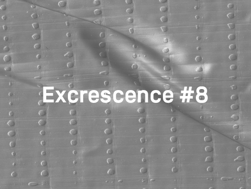 Digital presentation of the artwork number 1556 named Excrescence 8