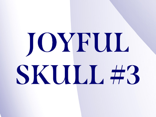 Presentation of the visual creation number 1572, titled Joyful Skull 3