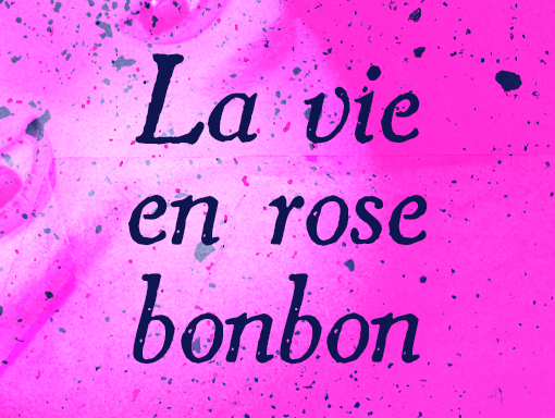 Presentation of the poster number 1730, named La vie en rose bonbon