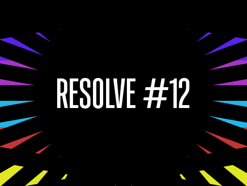 Presentation of the digital artwork number 1717, named Resolve 12