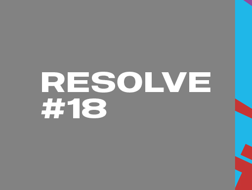 Visual presentation of the poster number 1723, named Resolve 18