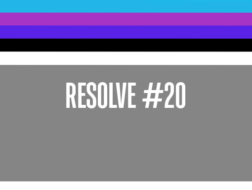 Digital presentation of the poster number 1725, named Resolve 20