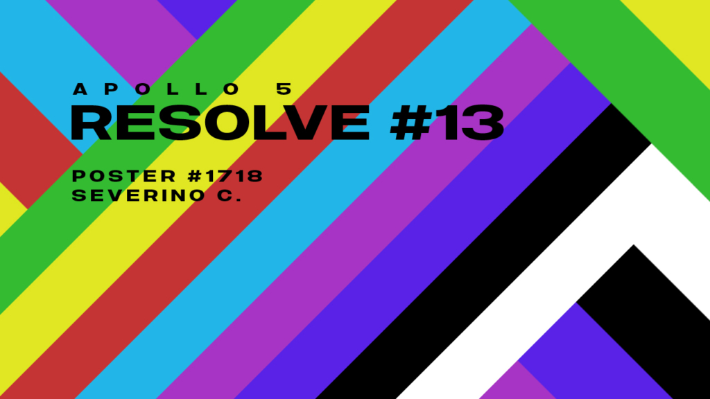 Visual presentation of the poster number 1718, named Resolve 13