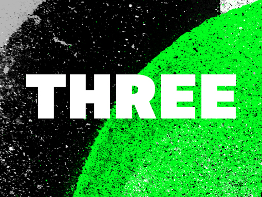 Presentation image of the poster design number 1751 named "Three"