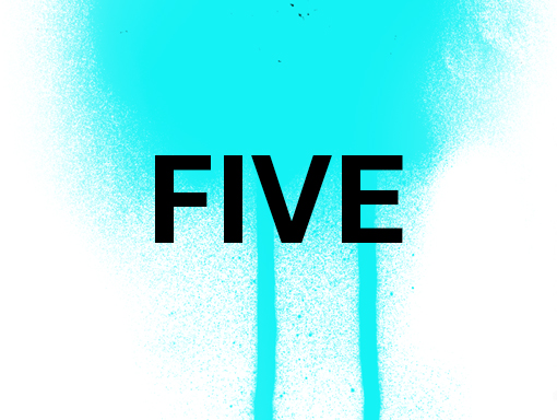 Overview of the graphic creation number 1753, named "Five"