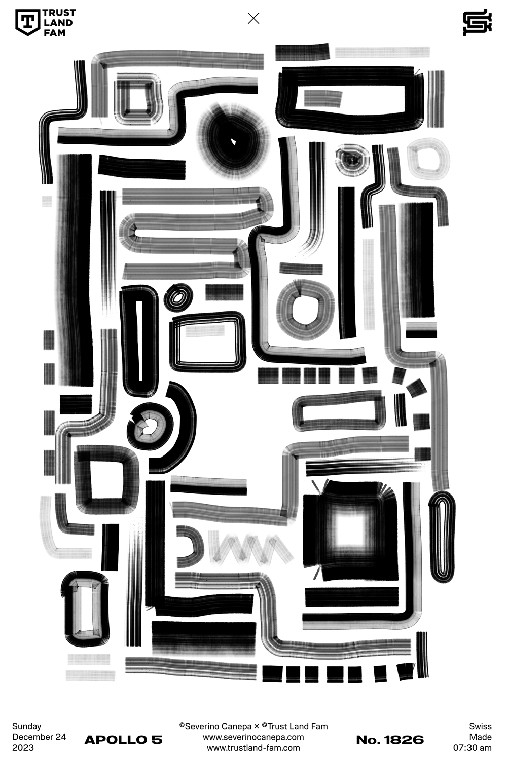 Abstract poster creation I realized with marker brushes
