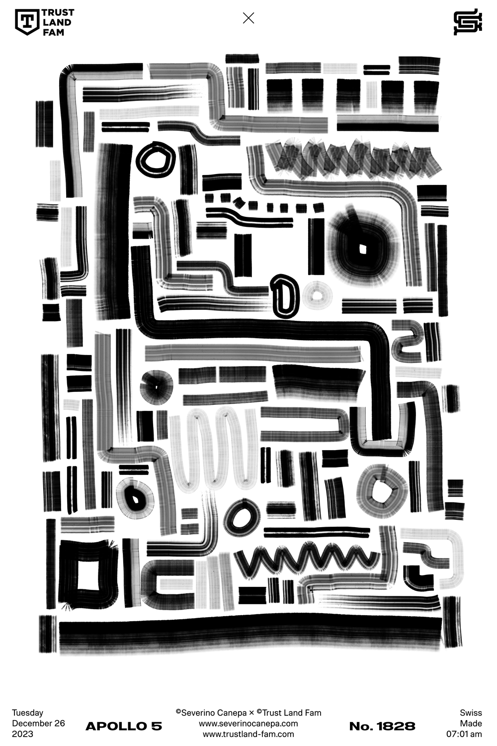 Abstract poster made with lot of different marker brushes