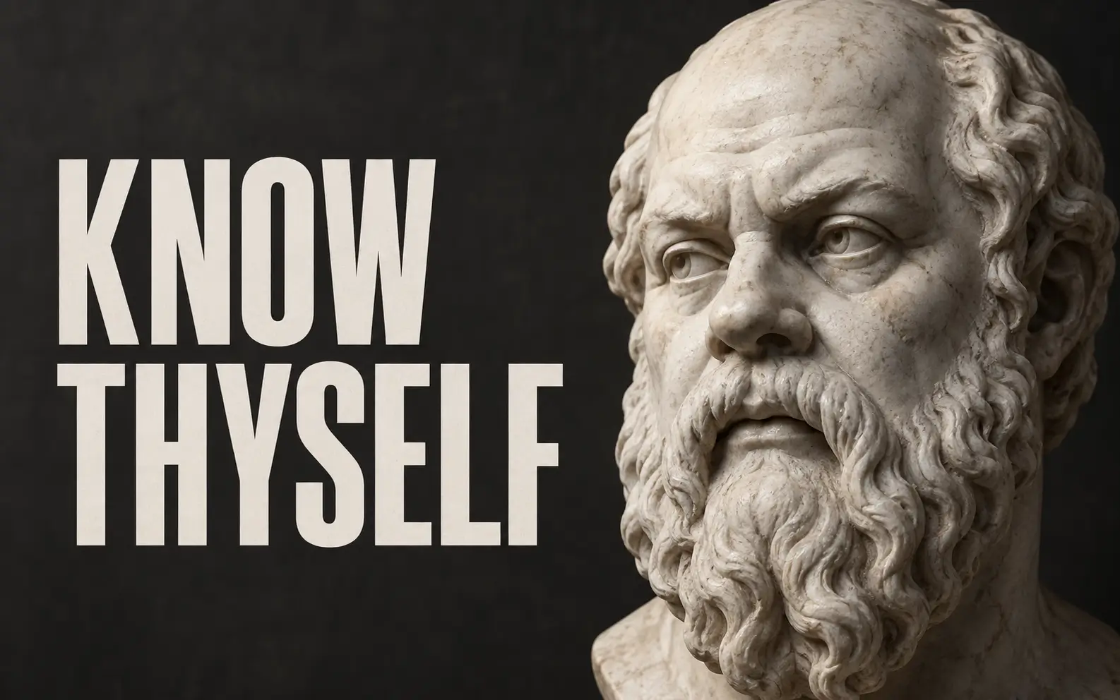 AI-generated painted portrait of the Greek philosopher Socrates.
